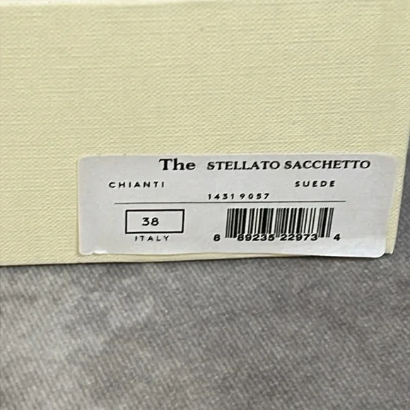 M.Gemi The Stellato Sacchetto -Suede Leather Flats in Chianti - Size 7.5 US - Picture 11 of 11